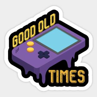 Gamer Retro Good old Times 90s Gaming Gift T-Shirt Sticker